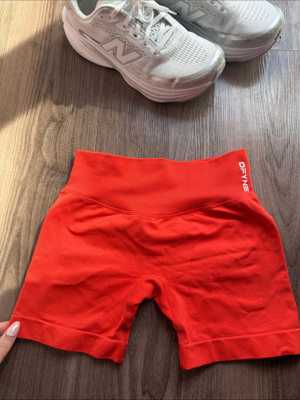 High-Waist Seamless Women’s Red Bike Shorts DFYNE